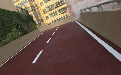 曲麻莱彩色路面